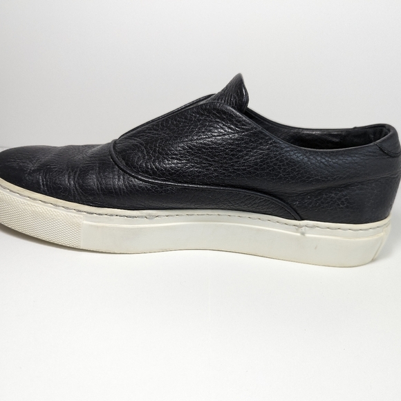 Black leather Stile slip-ons from M. Gemi, hand-made in Italy. EUC. 40 EU. - Picture 10 of 12